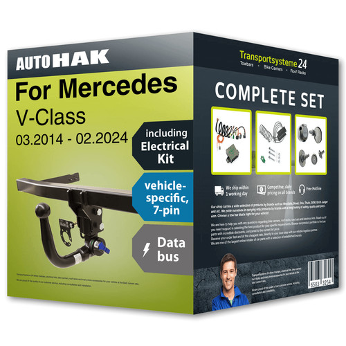 Towbar detachable for - , mercedes