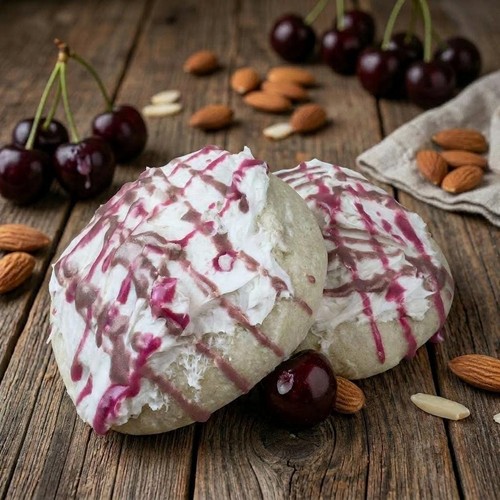 Bubble cookies cherry almond - cookies,