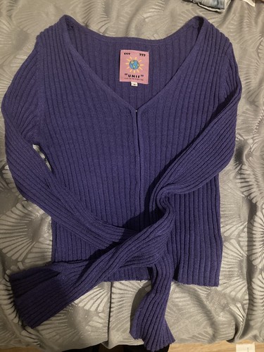 Unif purple tish top size - unif,