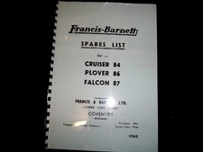 Francis Barnett Cruiser 84, Plover 86, Falcon 87 1960 Parts manual FB16