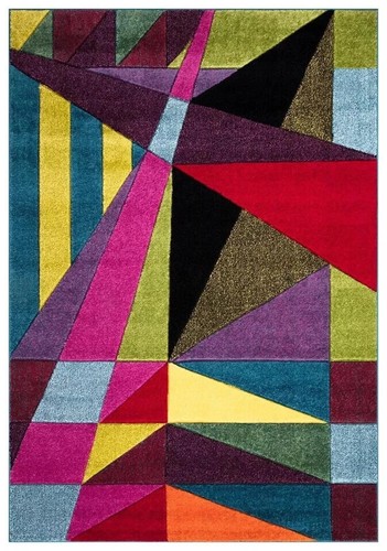 Multi coloured geometric hall - geometric,
