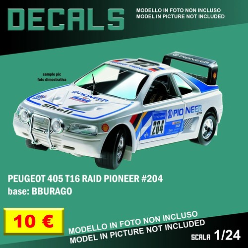 Decals repro peugeot - decals, 405
