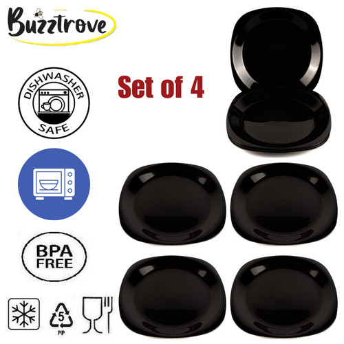 Plastic plates set - plates, 4pcs