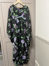 Vintage Nylon Sheer Kaftan Maxi Dress