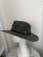 Country Wear Waxed Green Outdoor Bush Hat. Medium. 21”. MR24500