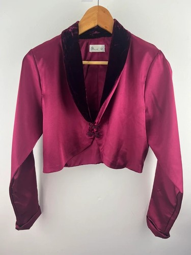Bhs burgundy satin velvet - burgundy,