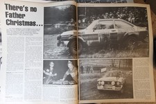 Original 1980 Motor mag Report: FORD ESCORT ROTHMANS RS rally car EUC958V