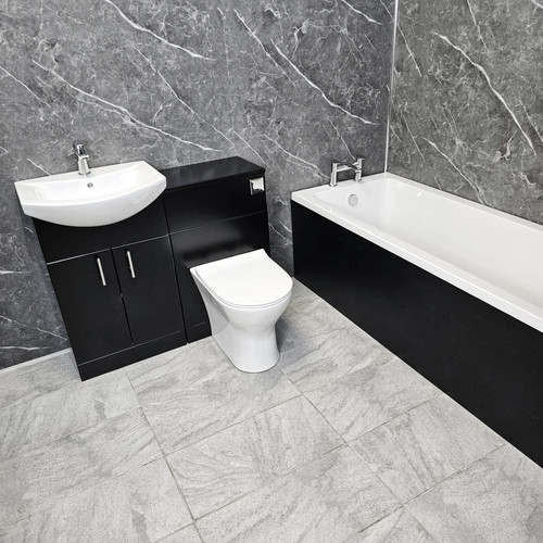 Complete bathroom suite black - complete,