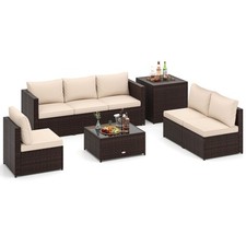 COSTWAY 8 PCS Wicker Patio