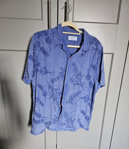 Mens medium blue embossed - mens,