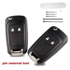 Foldable 2 Button Key Shell - Remote Control Replacement Car Key Case
