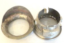 TWO FRONT CARBIDE LAMP LENSES