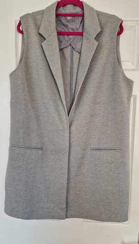 Asos light grey long - light, waistcoat