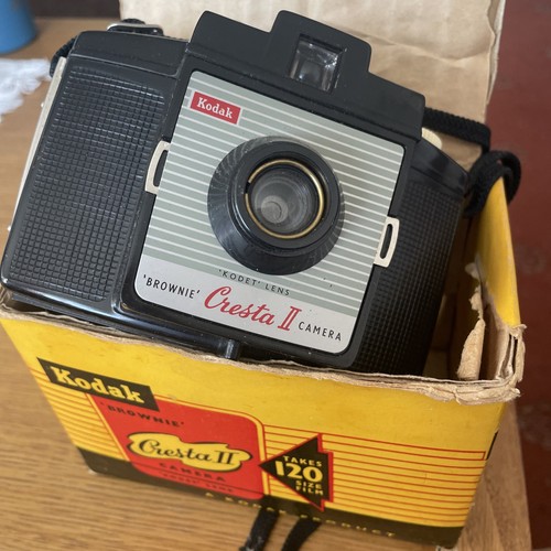 Vintage kodak brownie cresta - kodak,