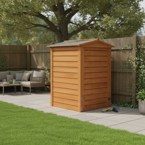 Wooden beehive compost bin - beehive,