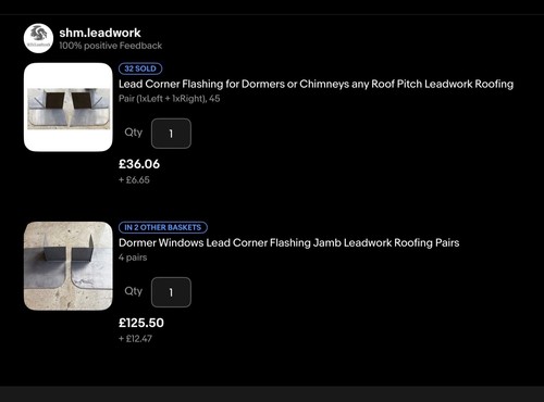 Lead dormer window corners