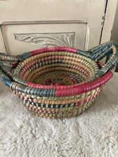 Woven storage baskets x2 set