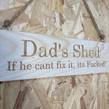 30cm Personalised Shed Rude