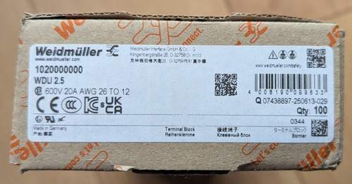 Weidmuller wdu series - wdu,