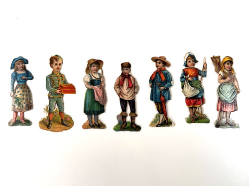 Victorian die cut scraps - victorian,