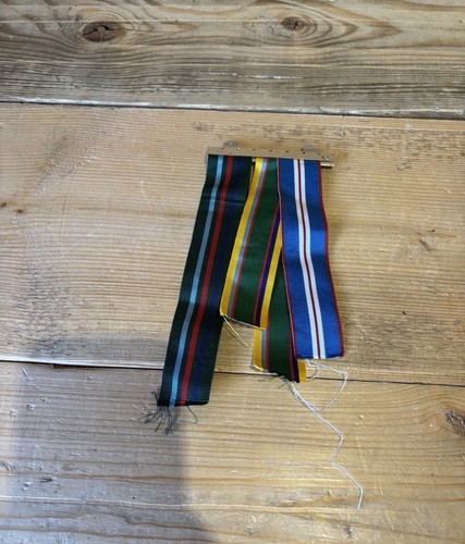 Military brooch with ribbons - military,