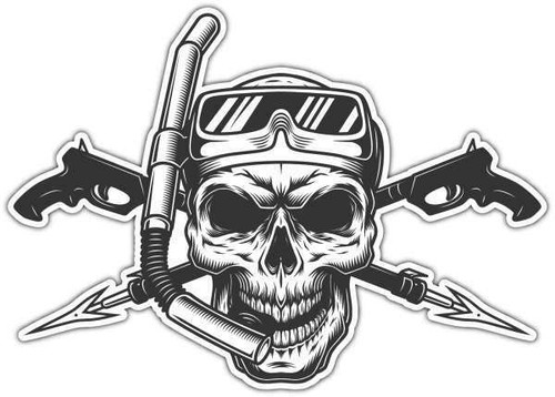 Spearfishing skull scuba - spearfishing,