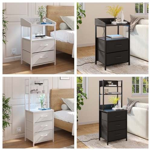 Drawers bedside table with - drawers,