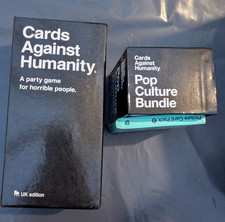 Cards Against Humanity UK Edition Card Game + Pop Culture Bundle