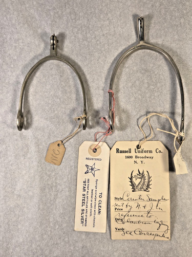 One star steel silver spur - steel, new