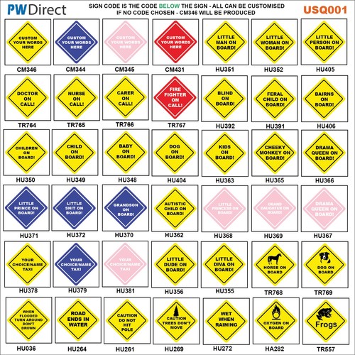 Sign yellow diamond baby child - sign,