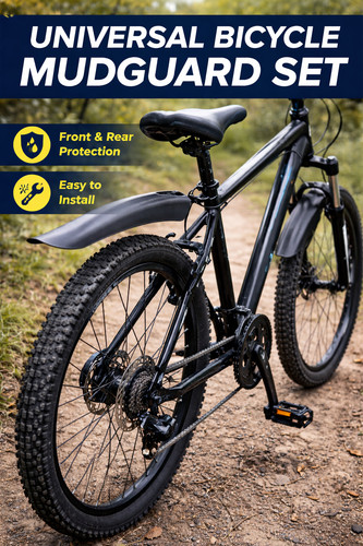 Universal bicycle mudguard set - bicycle,