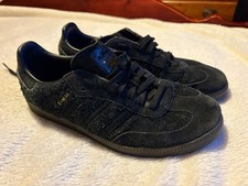 Men's Adidas Samba Trainers Black Suede Size 9. Plenty Life In Them.