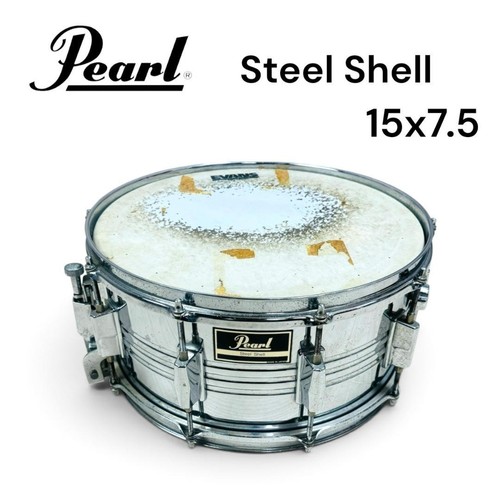Pearl steel snare drum - snare,