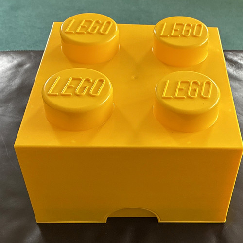 Lego yellow large storage - lego,