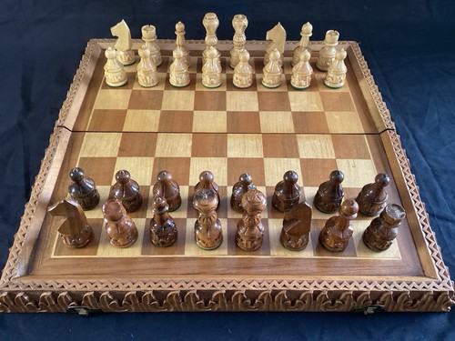 Vintage chess board - board, &