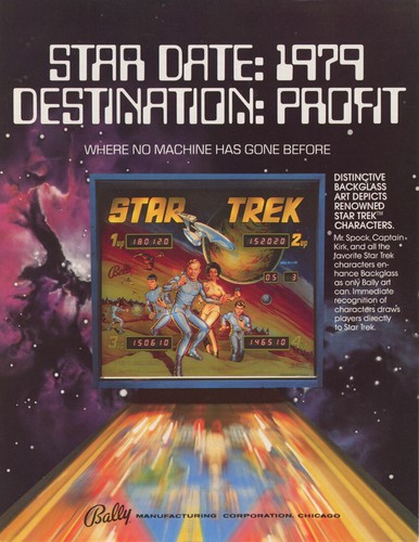 Bally pinball star trek - bally,