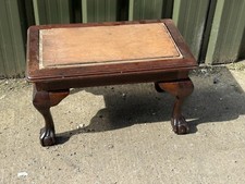 VINTAGE / ANTIQUE SOLID WOOD WOODEN WOOD FOOT STOOL BENCH STOOL SEAT