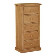 Rutland Pine 5 Drawer Tall