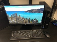 HP PAVILION SLIMLINE DESKTOP PC W/ MONITOR AND MOUSE HOME COMPUTER  K1