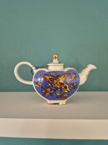Porcelain art miniature - miniature, teapot