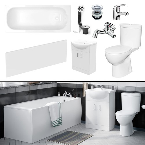 Bath suite 1700mm - bath,
