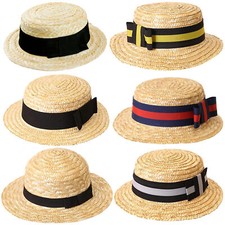 Straw boater hat - boater, 1920s