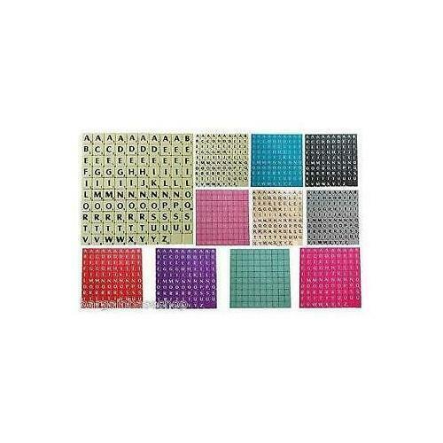 100 wooden plastic scrabble - 100,