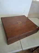 Large Wooden Oak Box Cutlery