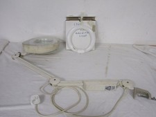 Vintage Desk Mounted Light + Magnifying Retro Anglepoise Lamp + spare ring bulb