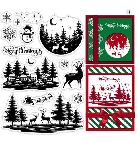 Christmas clear silicone - clear,