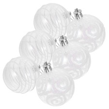  6 Pcs Tree Decorations Baubles Decorative Hanging Ornaments Craft