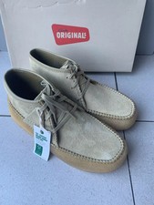 NEW MENS CLARKS ORIGINALS CARVAN HI BIEGE SUEDE ANKLE BOOTS UK SIZE 8