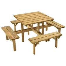 Picnic Table and Bench Set