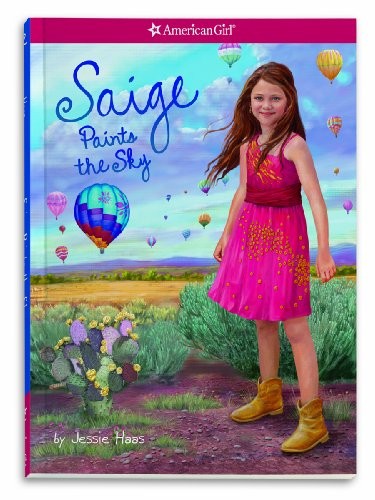 Saige paints the - paints, sky